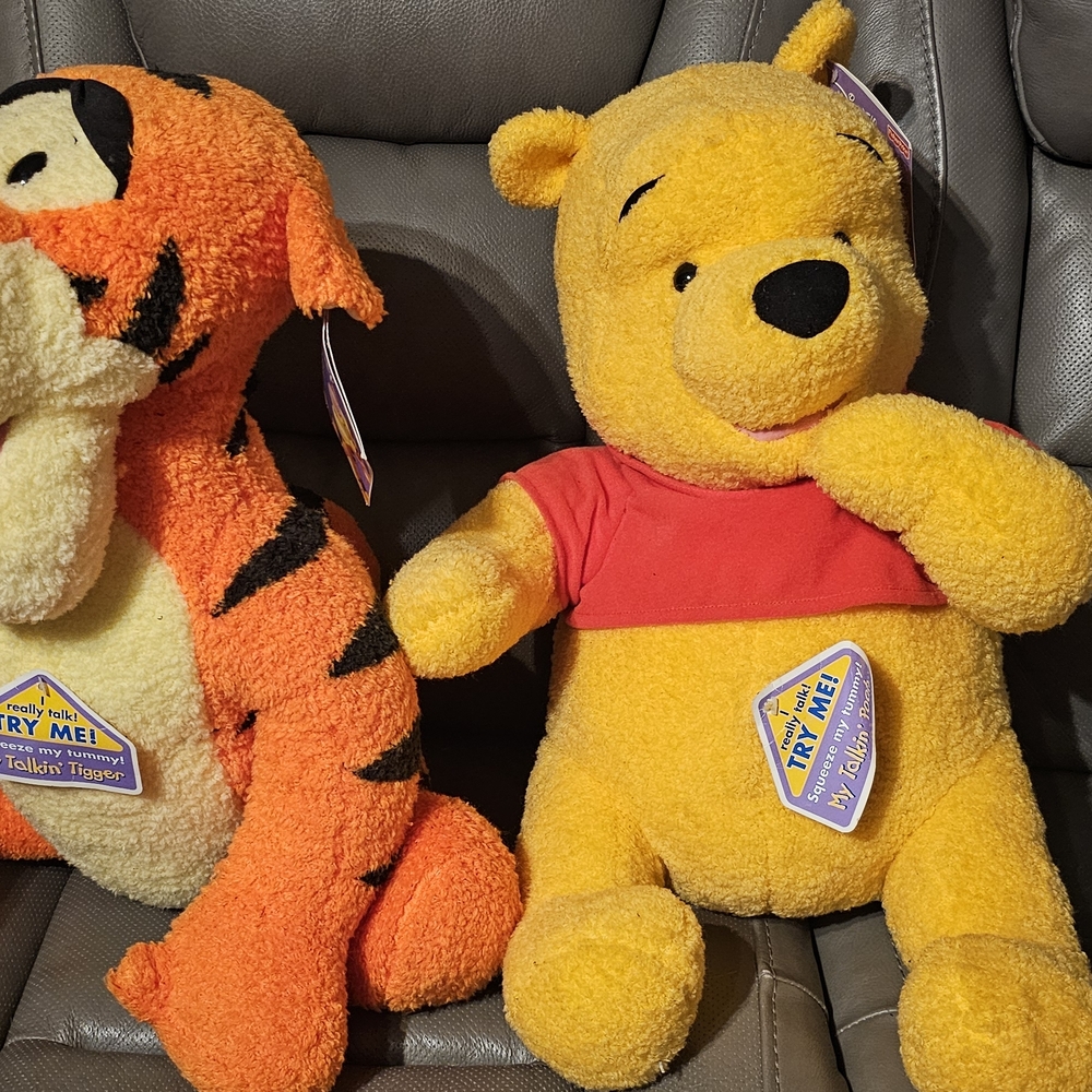 Disney Yellow and Red Stuffed Animals Plush Collection